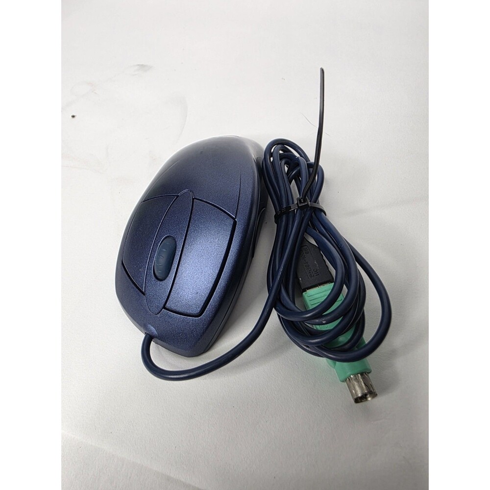LogiTech M-BD53 MouseMan Wheel 830417-0000 Mouse Blue Metallic Green LED